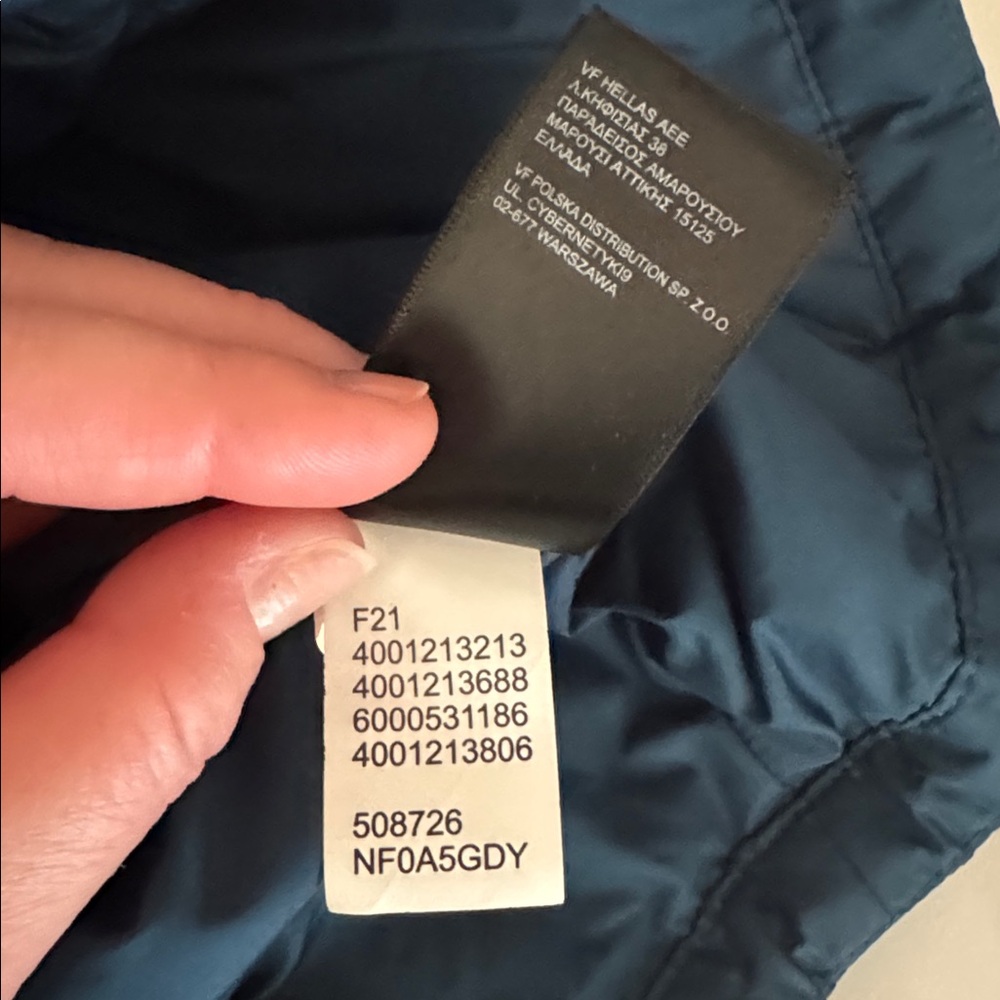 The North Face Navy Quilted Packable Jacket - Picture 5 of 6